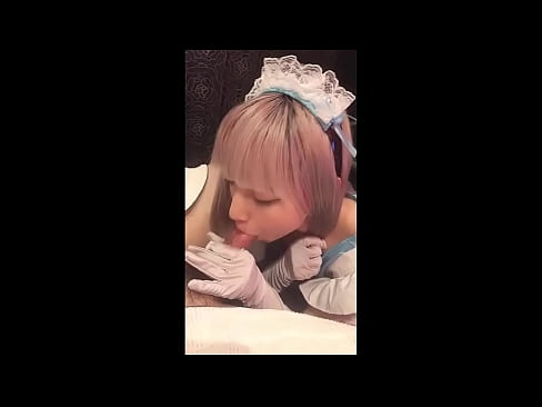 ❤️ Japanski idol [mayuka], kostim francuske služavke, 1. dio, pušenje i drkanje losionom Super porno kod nas ️❤